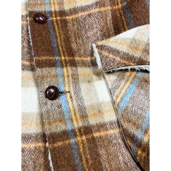 Pioneer Wear Sherpa Lined Western USA Button Down Long Jacket Mens 42 - Picture 3 of 8